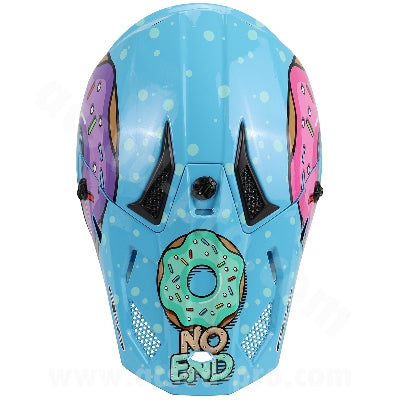 Capacete Infantil Cross Noend Donuts Azul