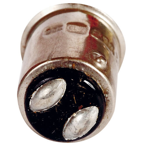 Lâmpadas Luz Original CAR + 2 Polos P21/ 5W 12V 21/5W 3300K Base  BAY1  10 Peças IN BOX