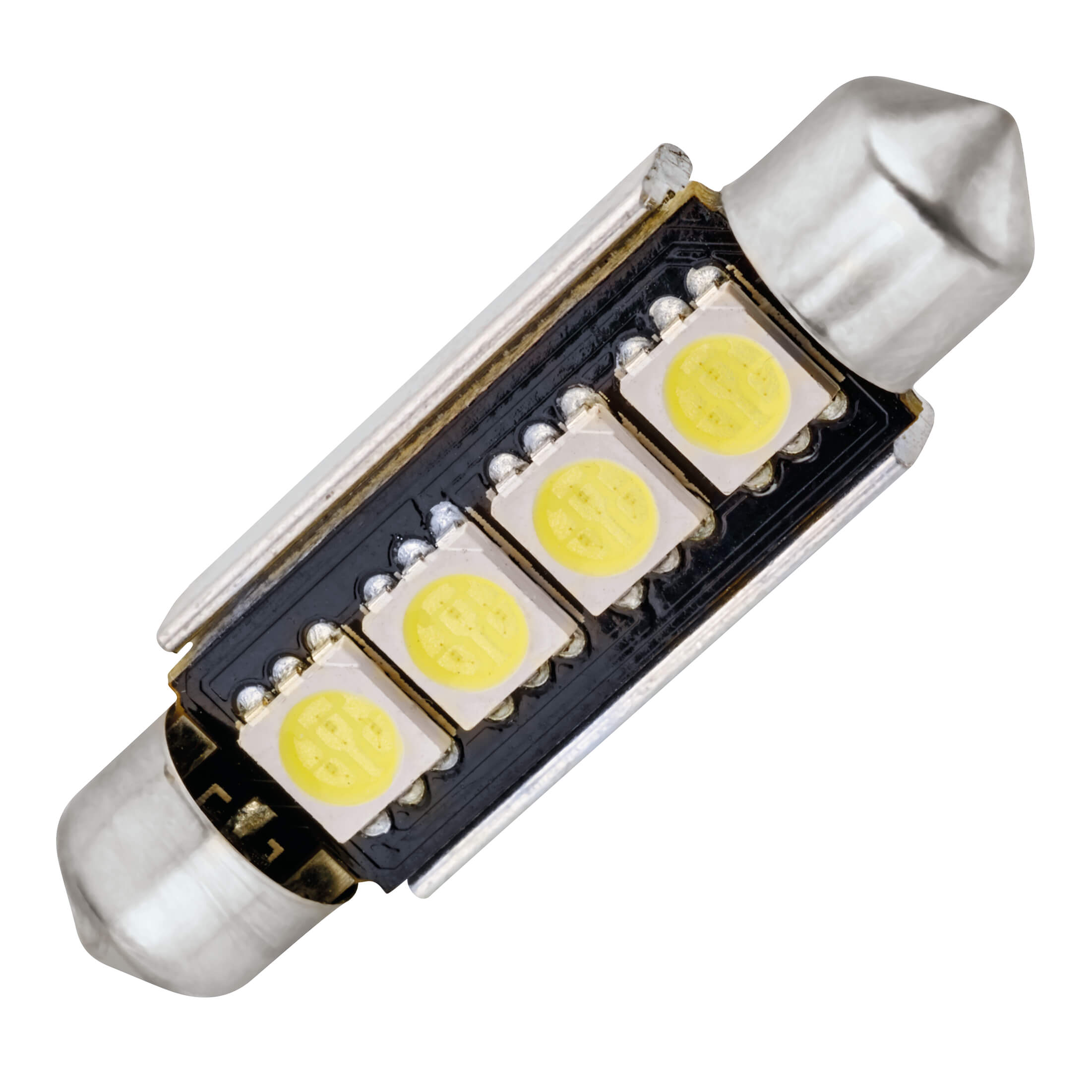 Lâmpada C5W EVO C/ 4 Leds Ultra Luminosa 41mm