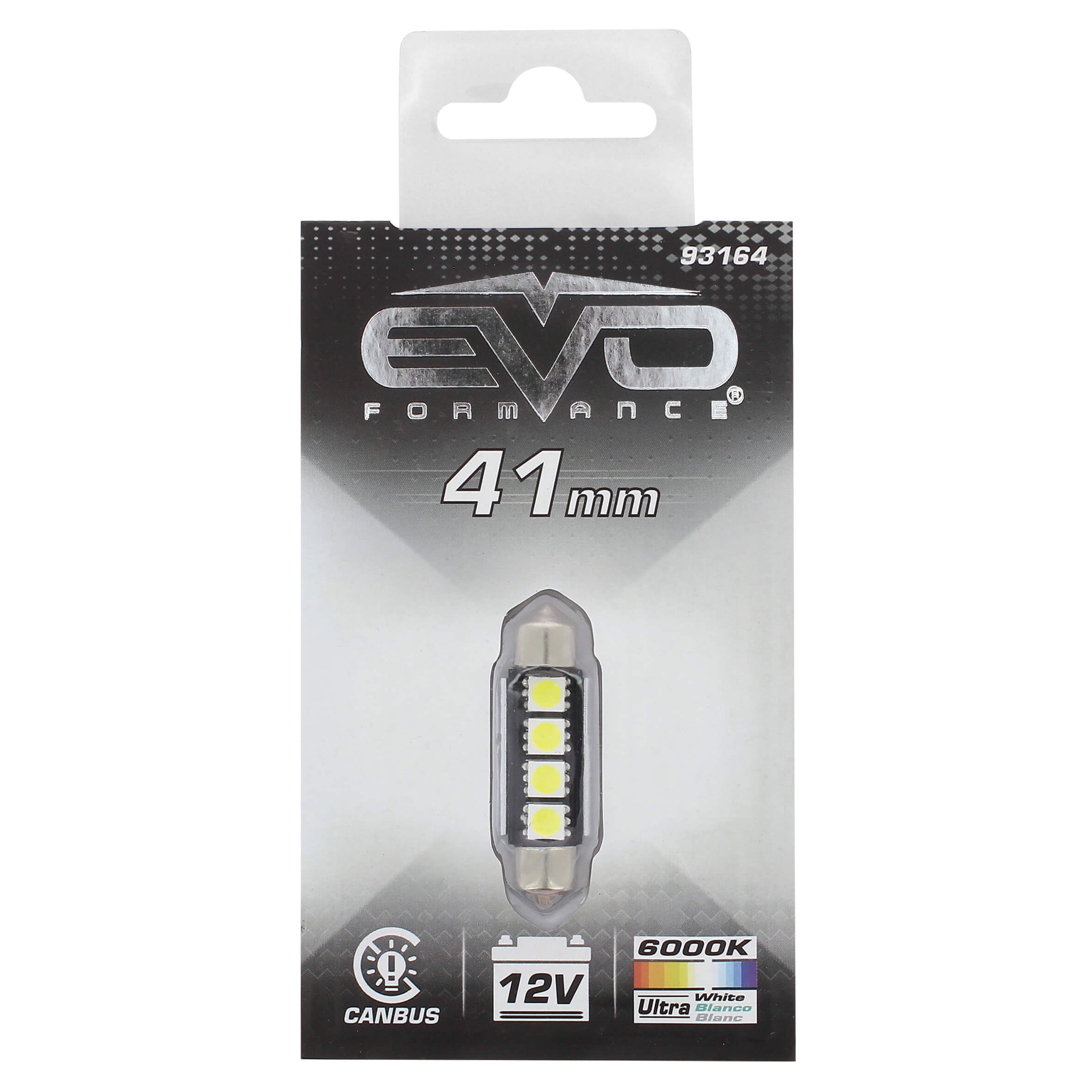 Lâmpada C5W EVO C/ 4 Leds Ultra Luminosa 41mm