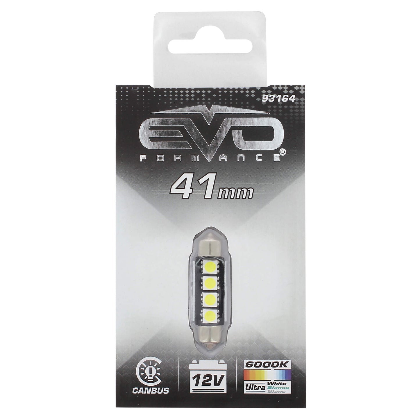 Lâmpada C5W EVO C/ 3 Leds Ultra Luminosa 41mm SV8.5