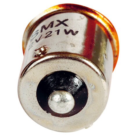 Lâmpadas CAR + PY21W  1 Polo 12V 21W 3000K BAU15S 10 Peças IN BOX