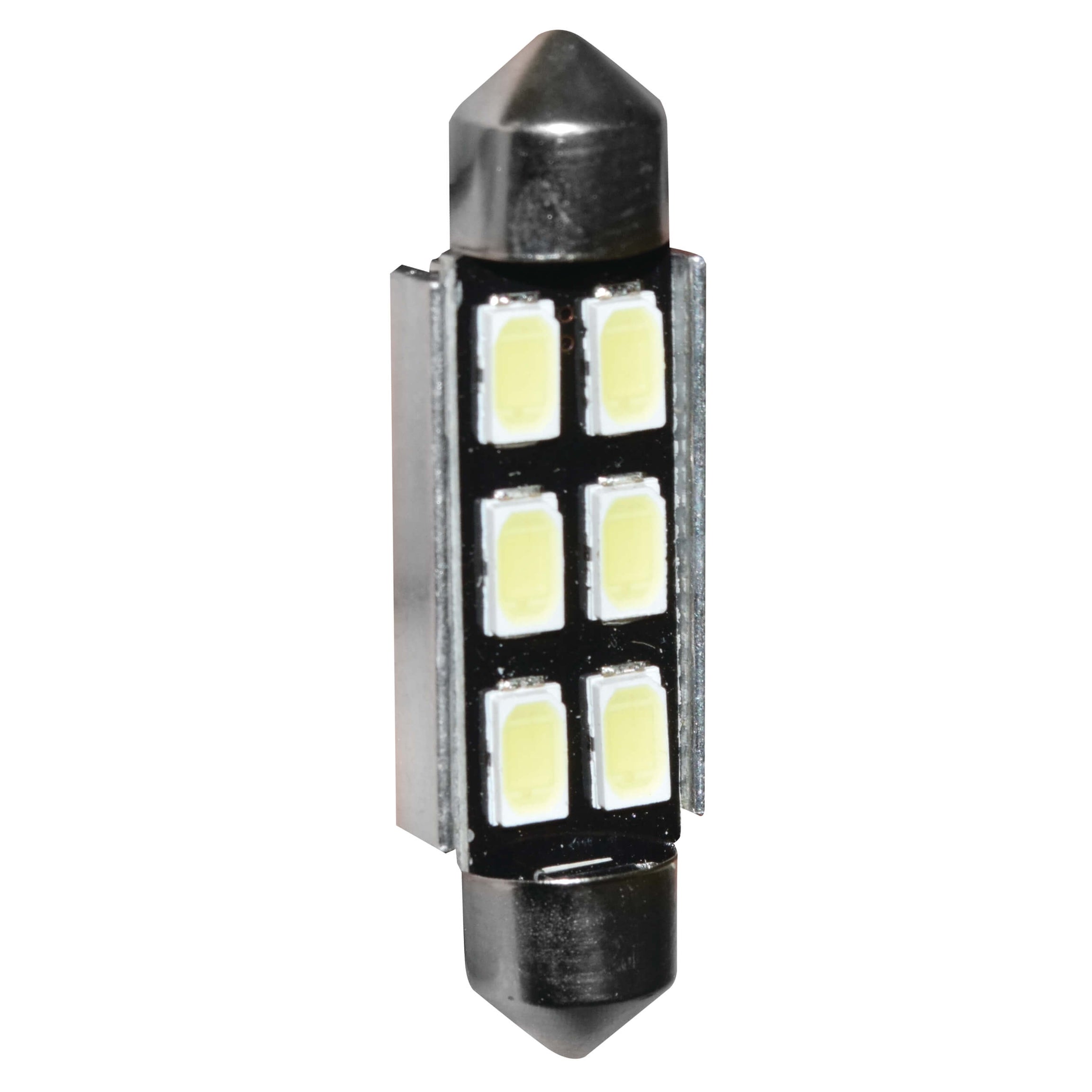 Lâmpada C5W EVO C/ 6 Leds Ultra Luminosa 36mm