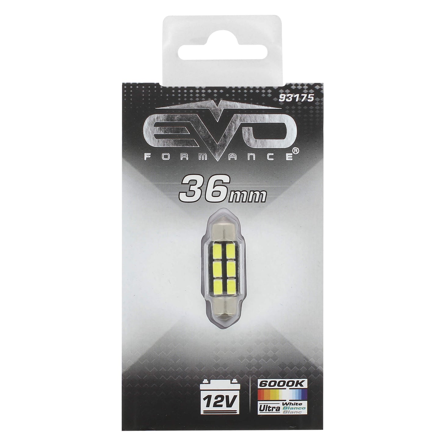 Lâmpada C5W EVO C/ 6 Leds Ultra Luminosa 36mm