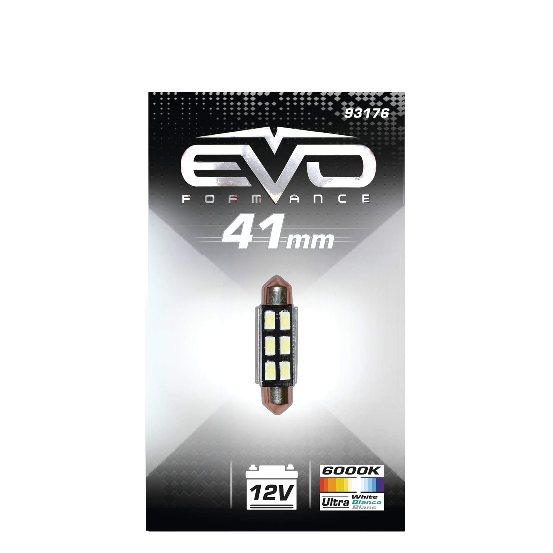 Lâmpada C5W EVO C/ 6 Leds Ultra Luminosa 41mm