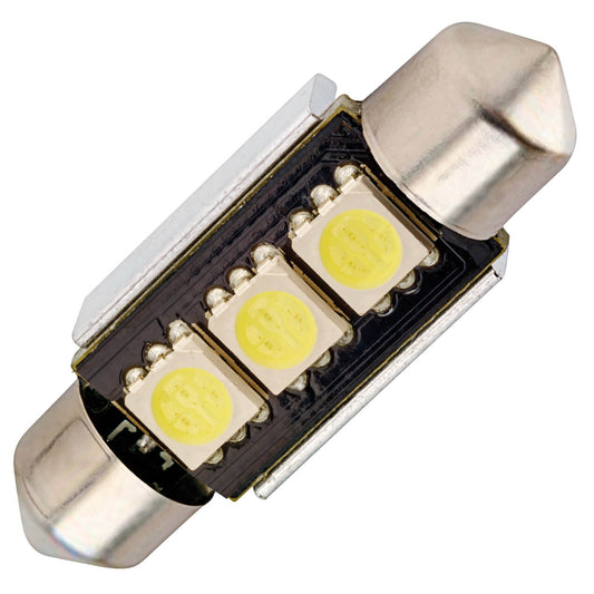 Lâmpada C5W EVO C/ 3 Leds Ultra Luminosa 36mm
