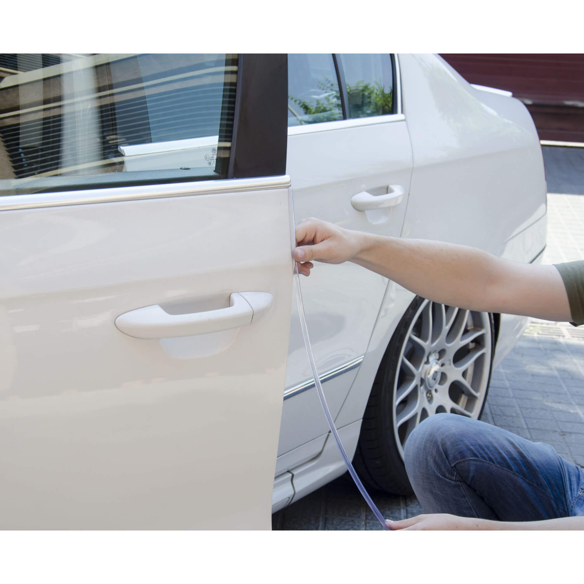 Protetores de Porta SWISS DRIVE Tira Preta 65cm 2 PCS