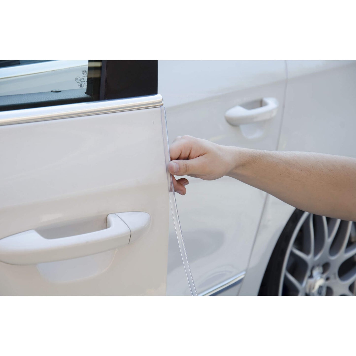 Protetores de Porta SWISS DRIVE Tira Cromada 65cm 2 PCS