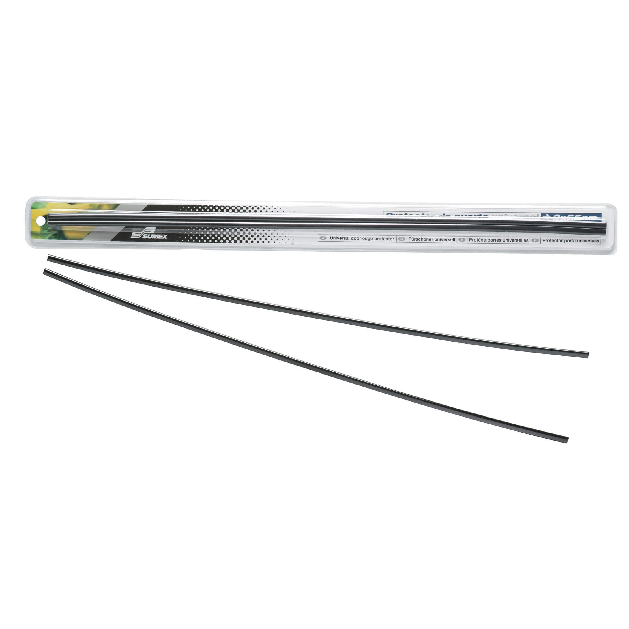 Protetores de Porta SWISS DRIVE Tira Preta 65cm 2 PCS