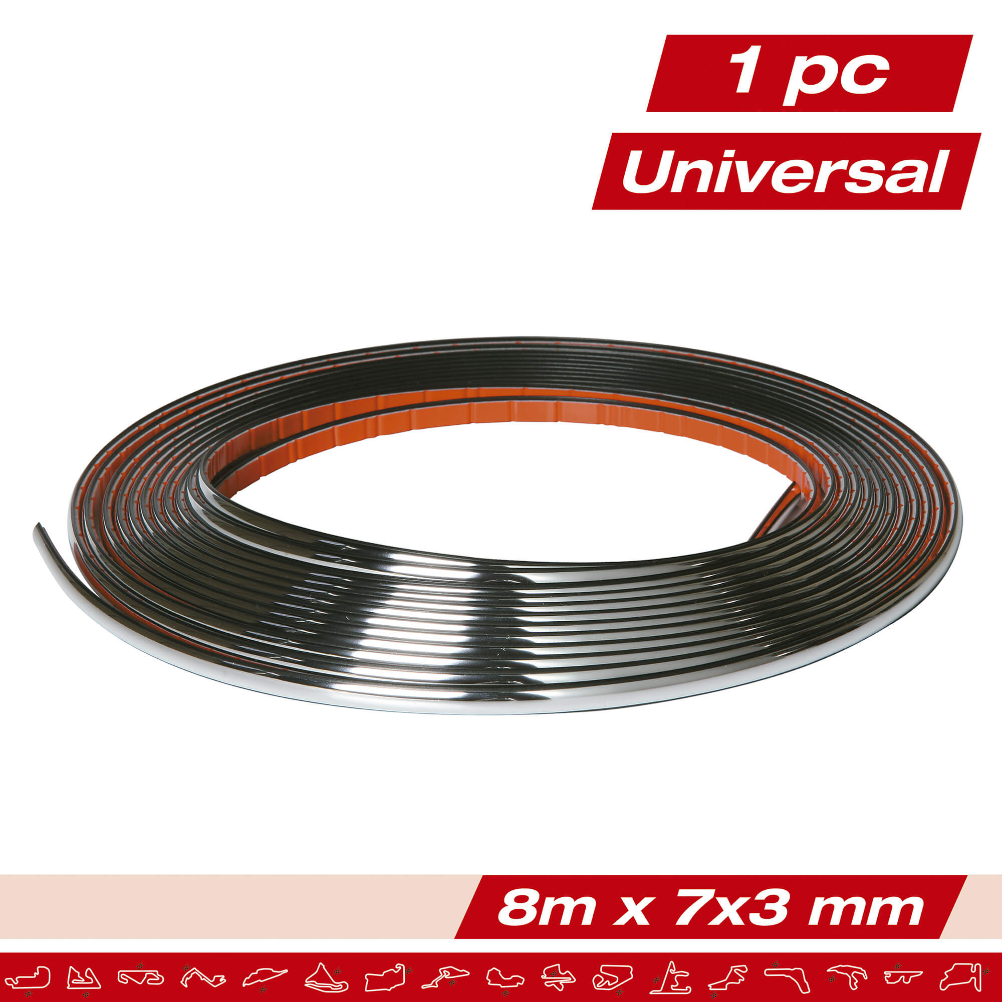 Friso Decorativo Cromado RACE SPORT