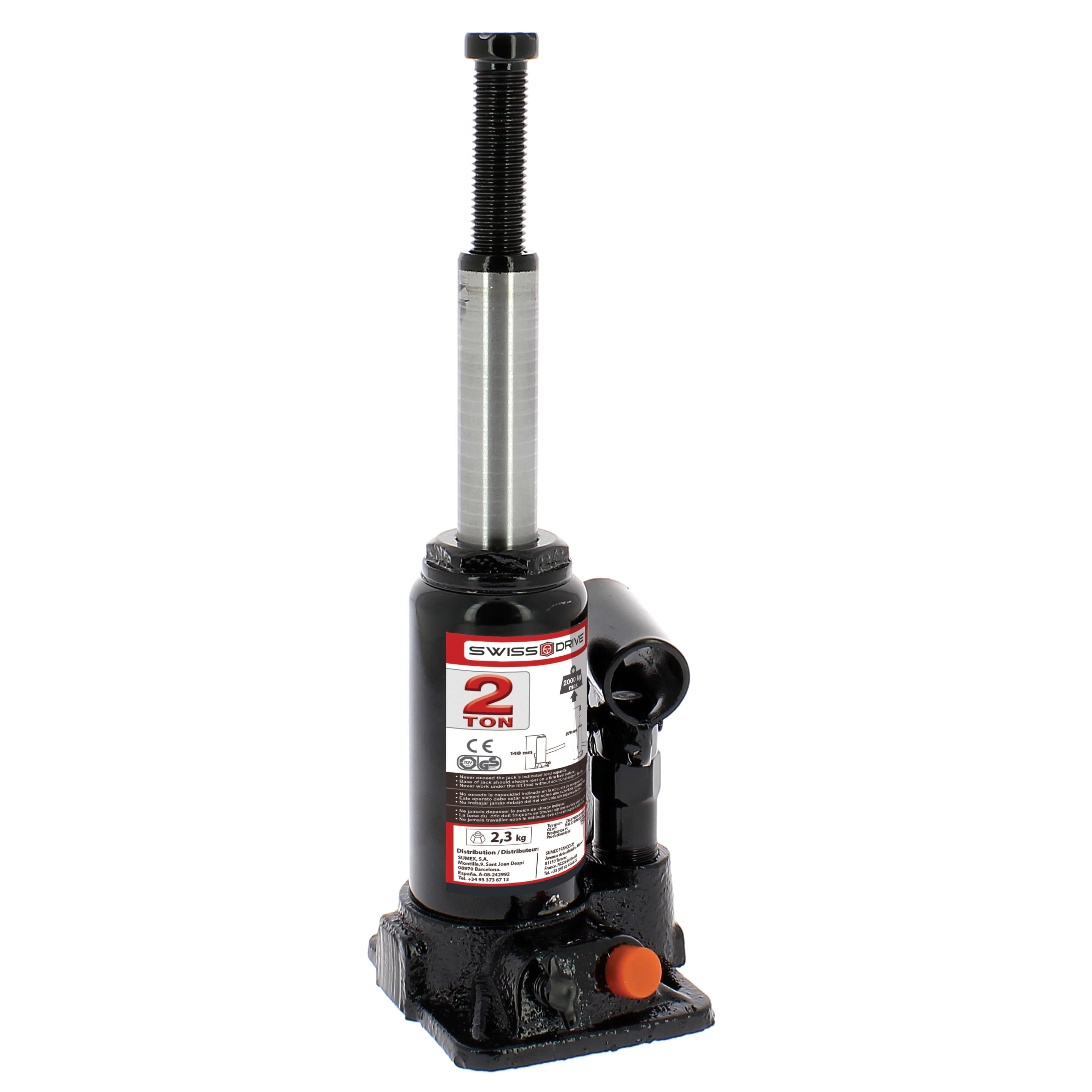 Macaco Hidráulico 2 Toneladas