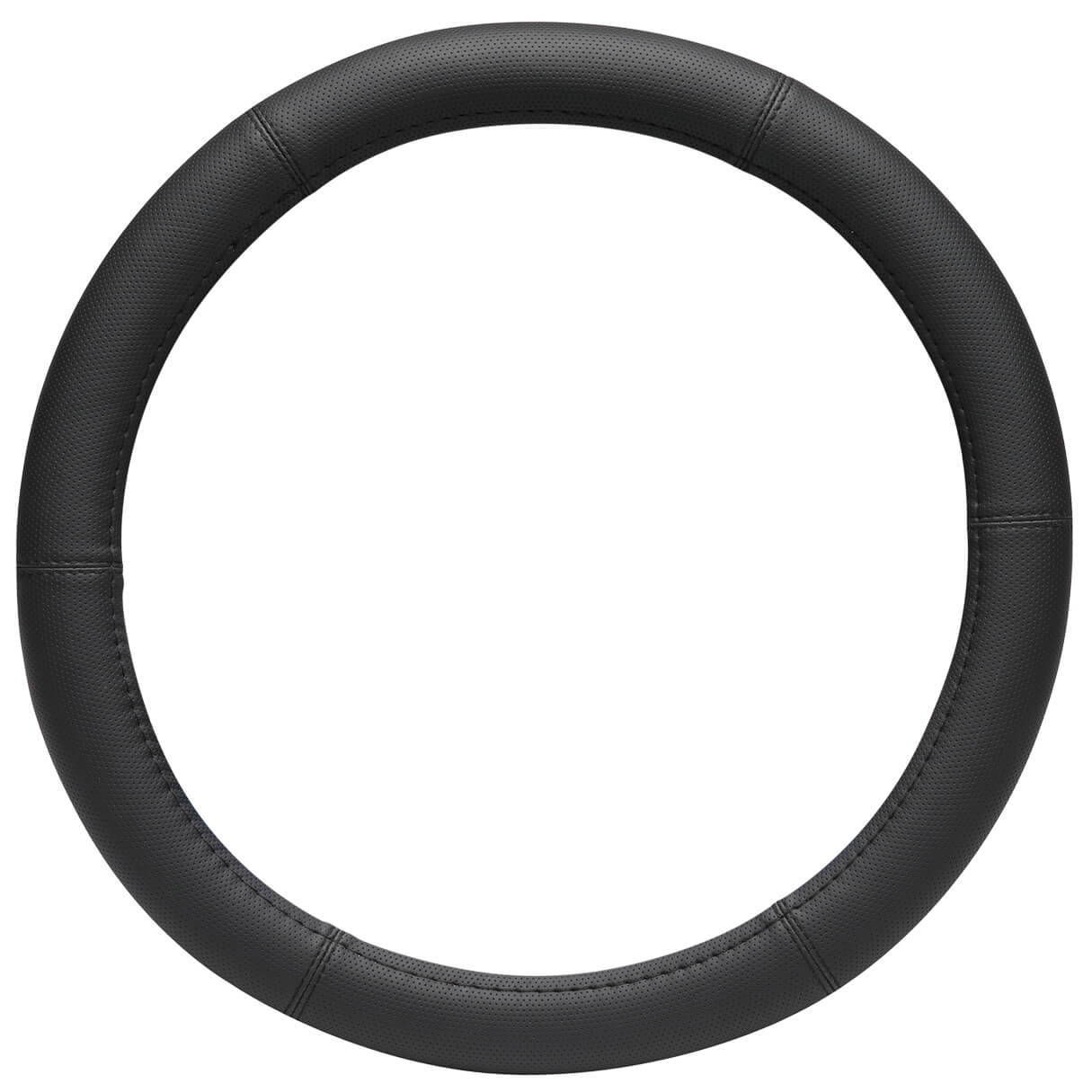 Capa de Volante AUTO " CAR +" em PVC Negra Tamanho S 35-36 cm