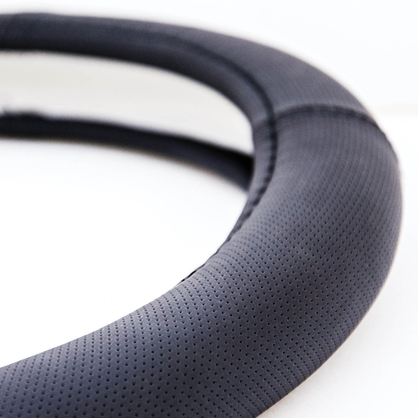 Capa de Volante AUTO " CAR +" em PVC Negra Tamanho S 35-36 cm