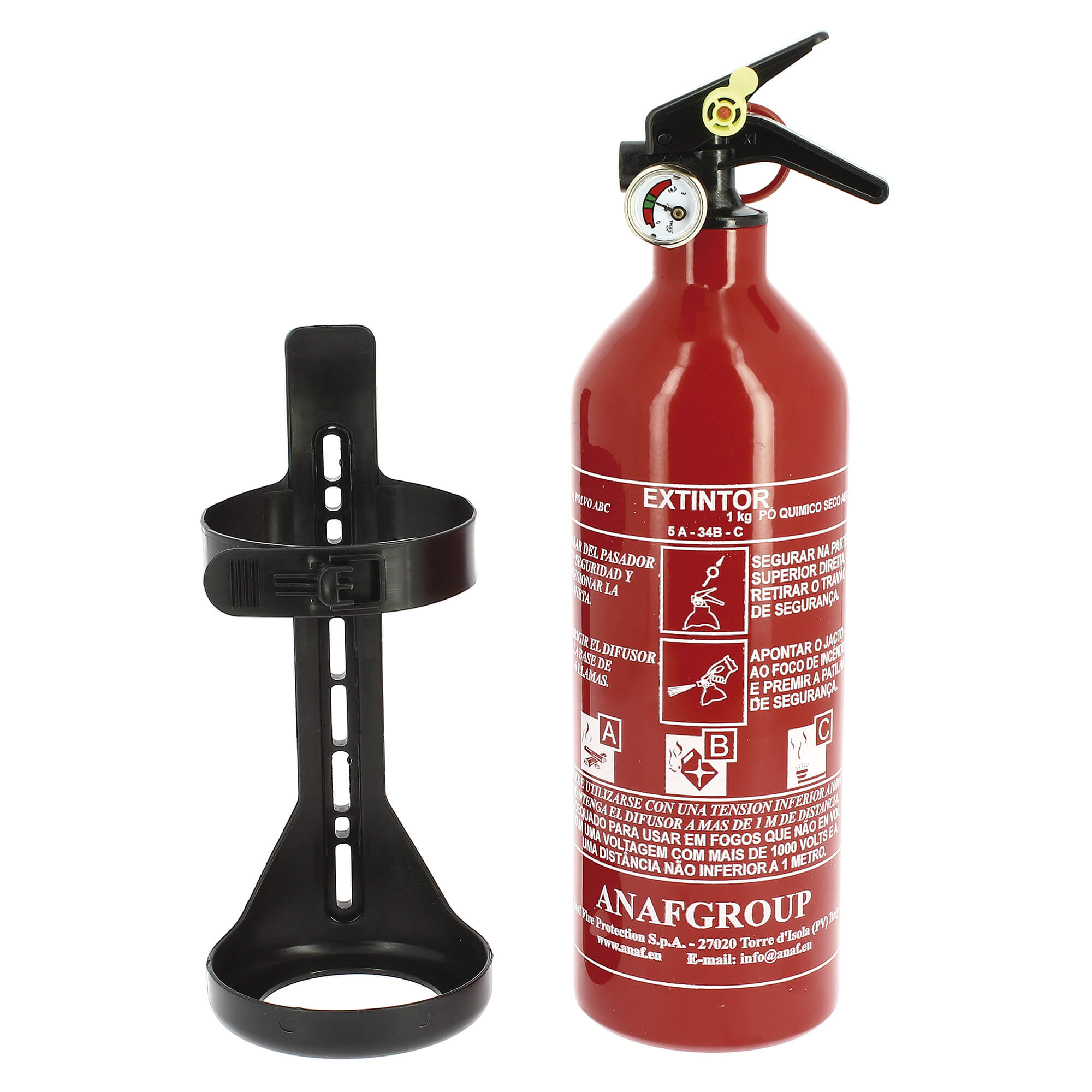 Extintor Pó Químico 1 KG C/ Manómetro CAR +