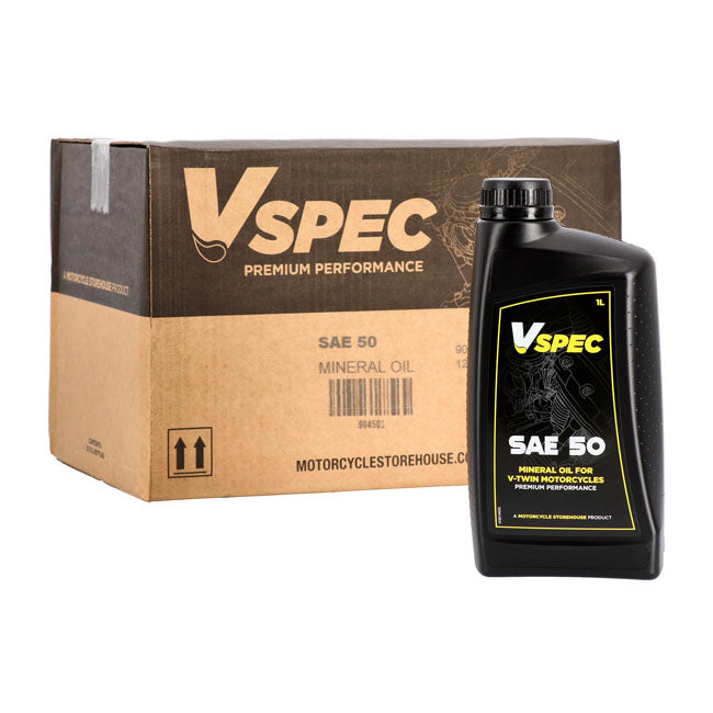 Óleo de motor Vspec, 20W50 (mineral). Garrafa de 1 litro.