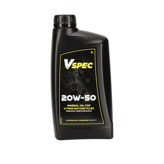 Óleo de motor Vspec, 20W50 (mineral). Garrafa de 1 litro.