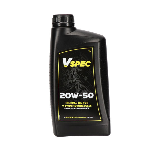 Óleo de motor Vspec, 20W50 (mineral). Garrafa de 1 litro.