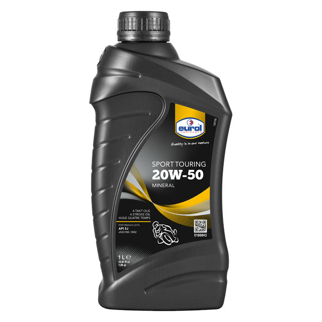 Eurol, óleo de motor mineral 20W50 SG JASO-MA, 1L