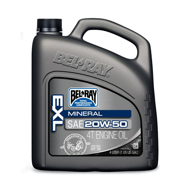 Óleo de Motor mineral Bel-Ray EXL 4T 20W-50. 4L
