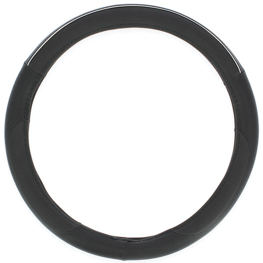Capa de Volante AUTO "CAR+" Color- Line Preto/ Cinza Tamanho M 37-39 cm