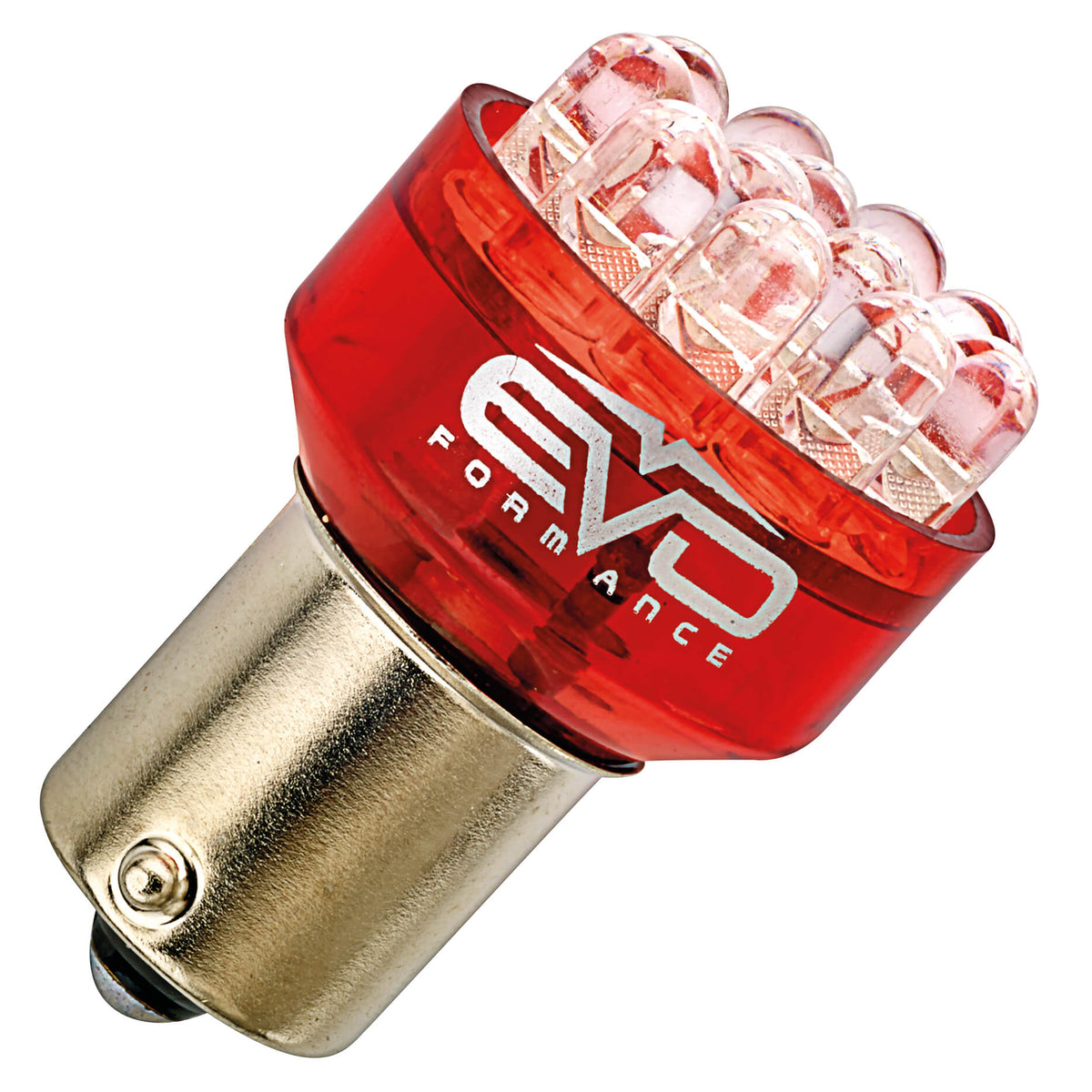 Lâmpada EVO C/ Leds 1156 BA15S 12V Vermelho 2 UND