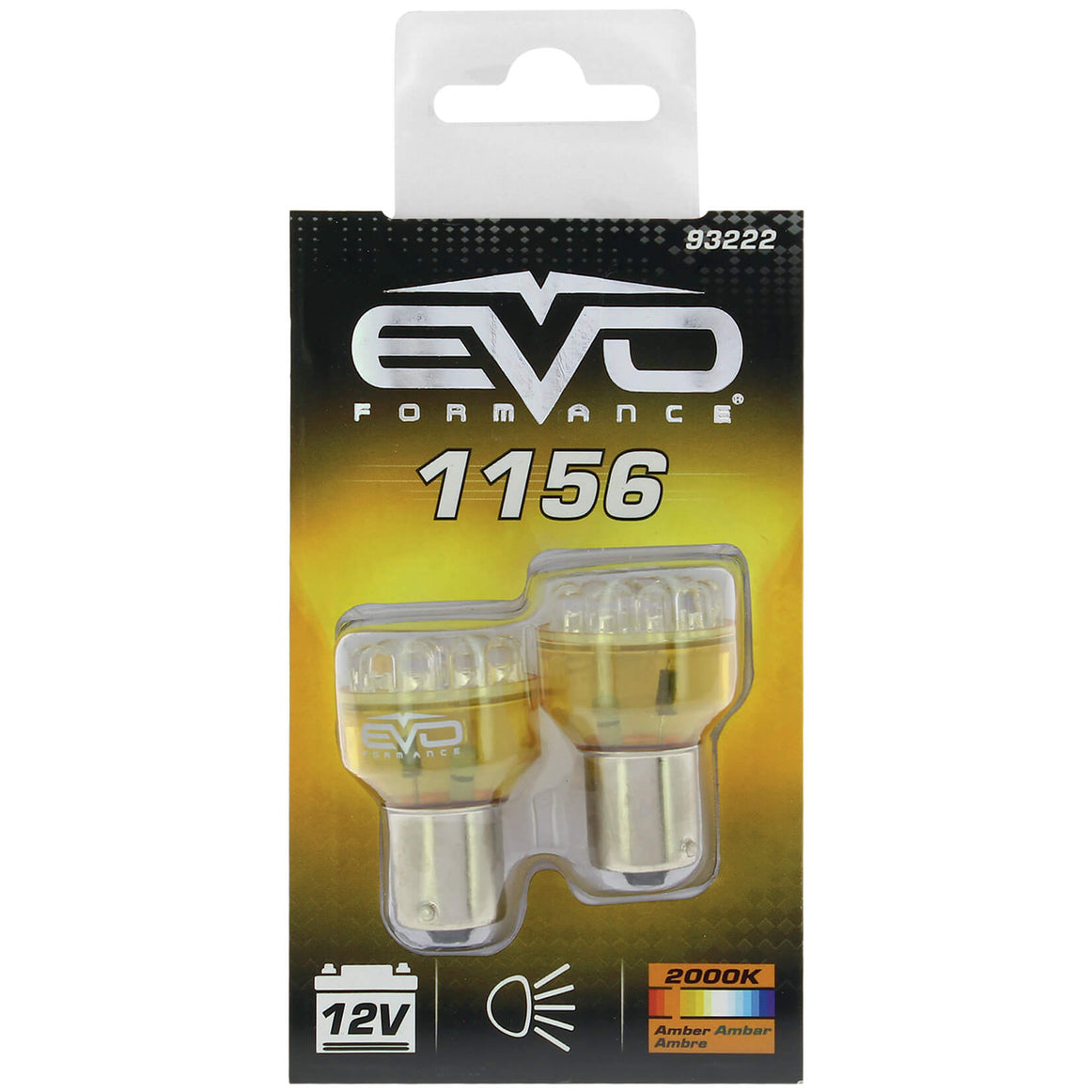 Lâmpada EVO C/ Leds 1156 BA15S Amber 2 UND