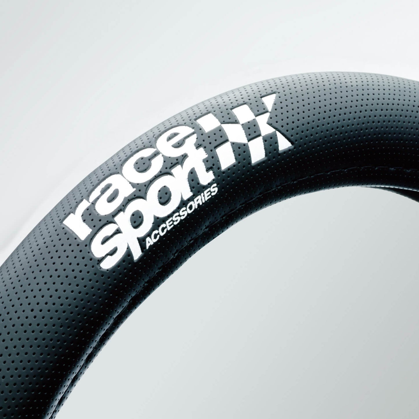 Capa de Volante AUTO " RACE SPORT" cor Negra/ Carbono Tamanho M 37-39 cm