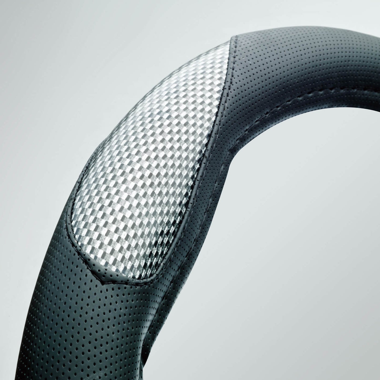 Capa de Volante AUTO " RACE SPORT" cor Negra/ Carbono Tamanho M 37-39 cm