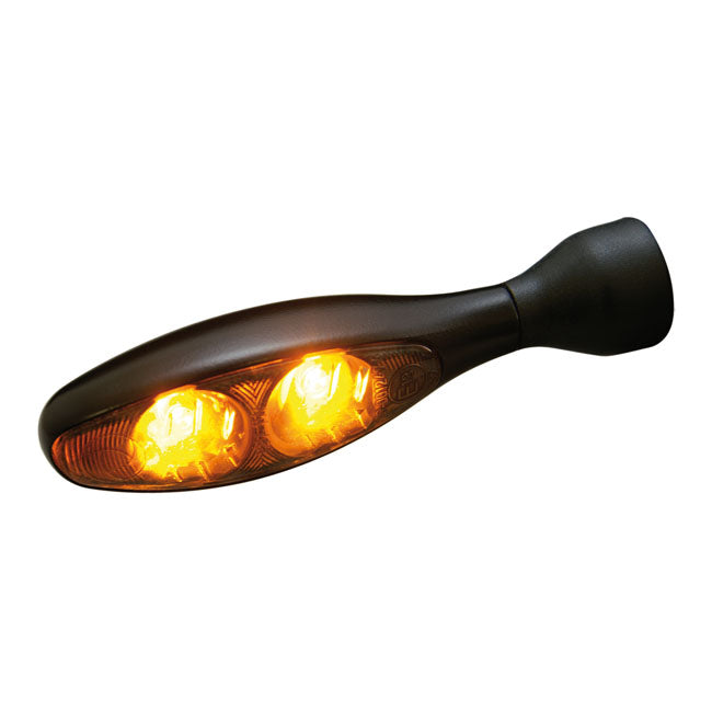Piscas Moto LED Kellermann escuro Micro 1000. Preto. Dianteiro e traseiro