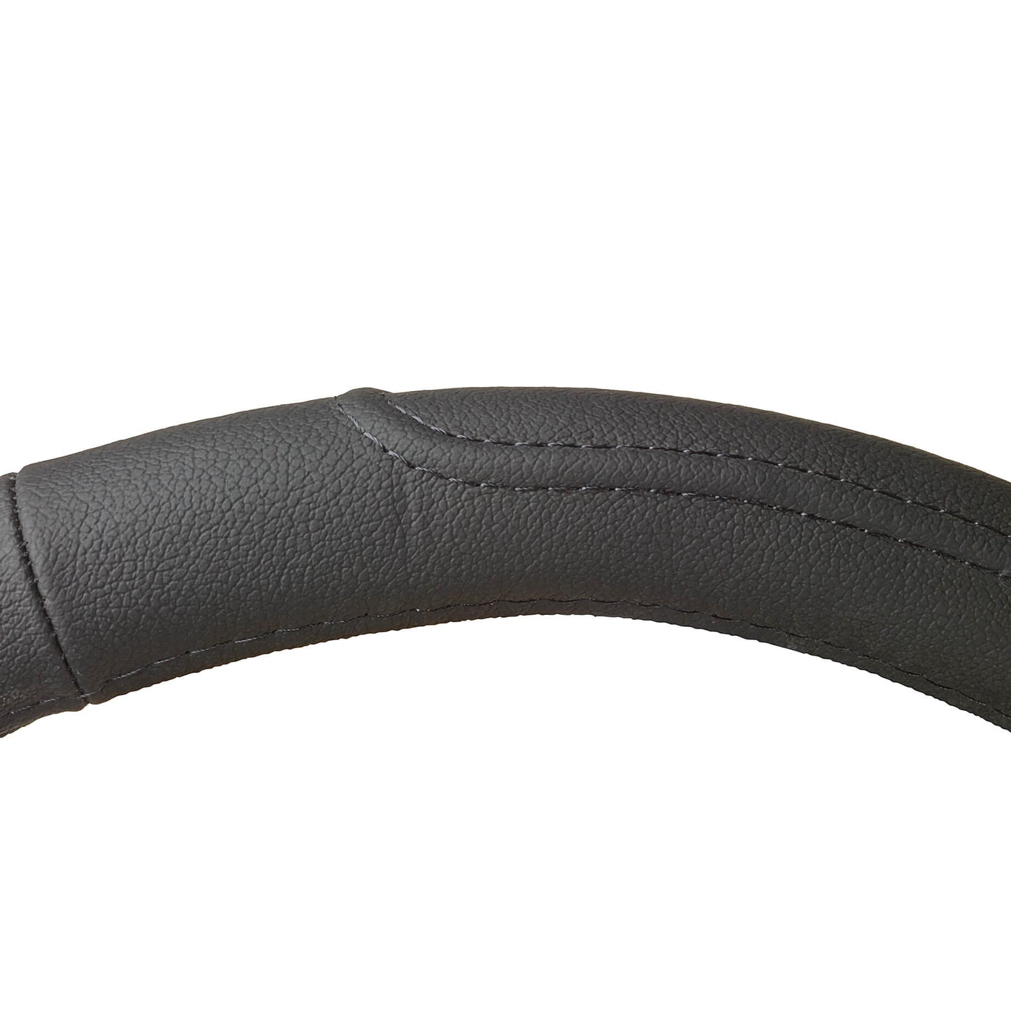 Capa de Volante AUTO " CAR+" Couro Preto para Carrinhas Tamanho L 42 cm