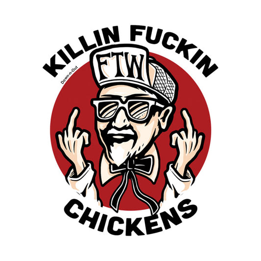 Adesivo Down-n-Out sendo frito