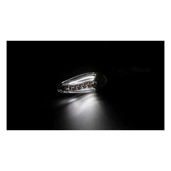 Piscas Moto KOSO, conjunto de piscas Sonic LED, com luz de posição
