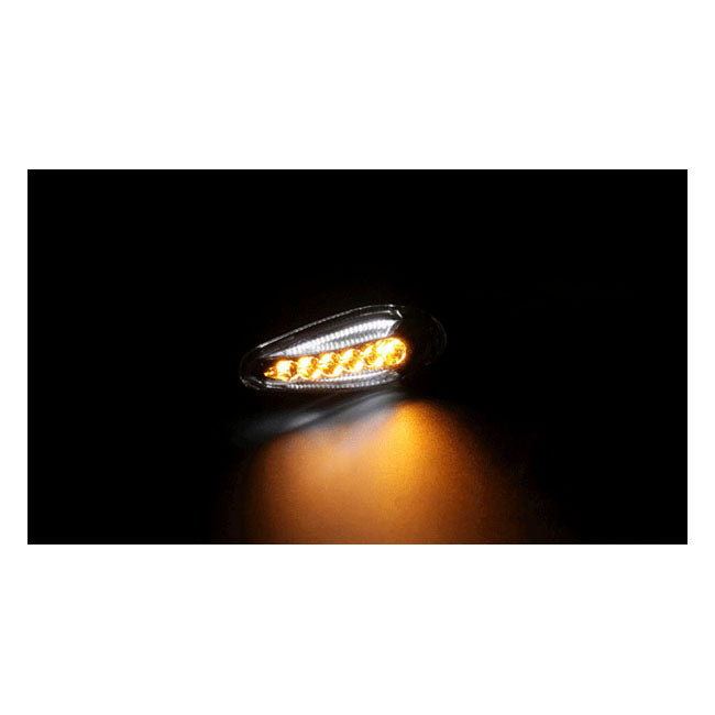 Piscas Moto KOSO, conjunto de piscas Sonic LED, com luz de posição