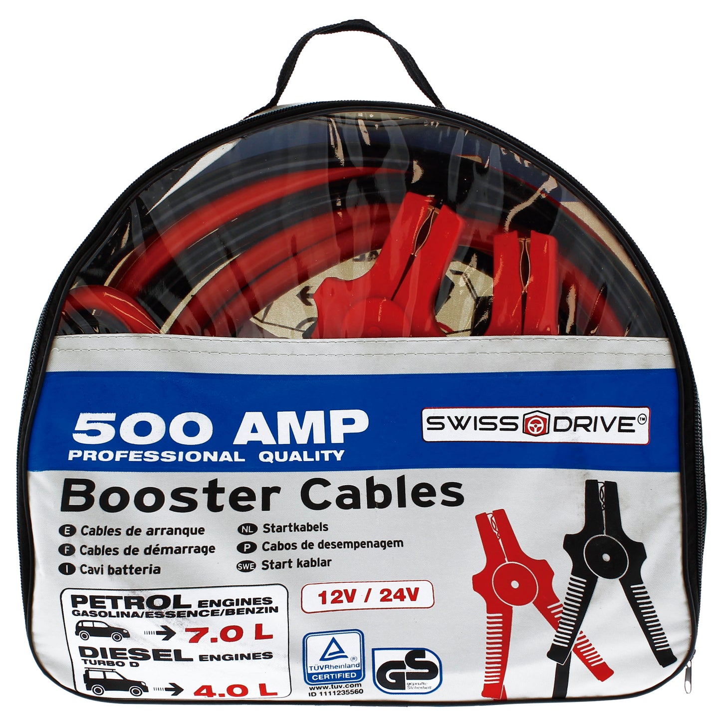 Cabo de Arranque 500 AMP 3.5 cm cabo SWISS DRIVE