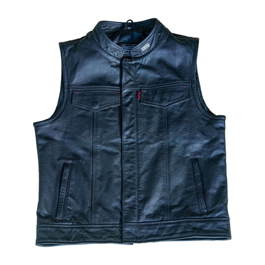 Colete de couro 13 1/2 Night Rider