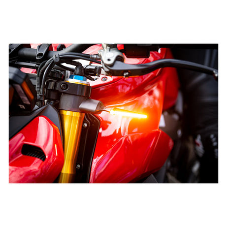 Piscas Led Moto Kellermann, sinal de mudança de direção sequencial Jetstream, lente transparente