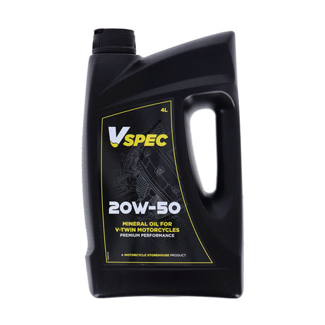 Óleo de motor Vspec, 20W50 (mineral). garrafa de 4 litros
