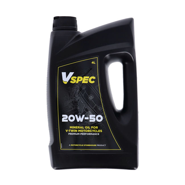 Óleo de motor Vspec, 20W50 (mineral). garrafa de 4 litros