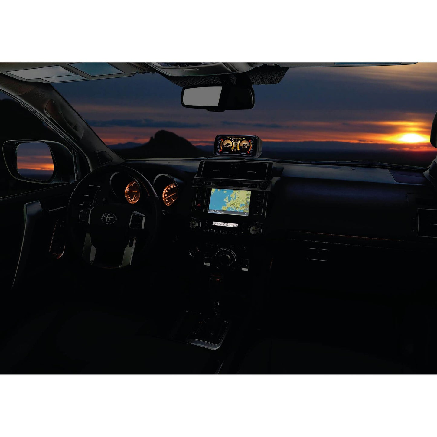 Inclinómetro SWISS DRIVE 4x4 WITH BACK LIGHT 12V ABS PLATIC