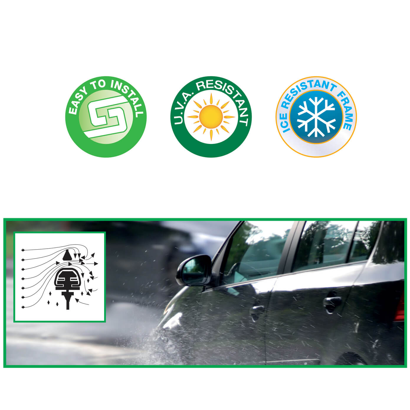 Escova Limpa Para- Brisas " ACQUATECH"  24" 61cm 1 und