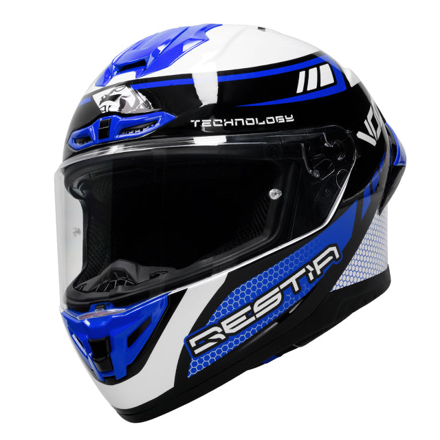 Capacete Integral VOCA Bestia Azul venenoso