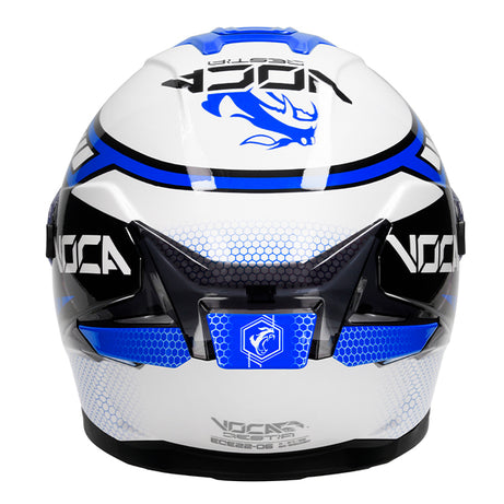 Capacete Integral VOCA Bestia Azul venenoso