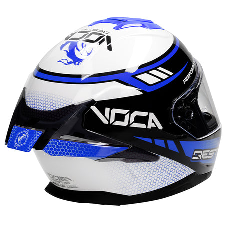 Capacete Integral VOCA Bestia Azul venenoso