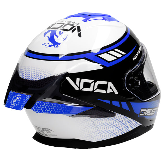 Capacete Integral VOCA Bestia Azul venenoso