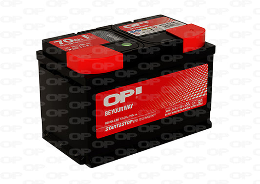BATERIA OP HERMETIC EFB S&S 70AMP 760EN 278X175X190 DT N70