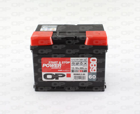 BATERIA OP HERMETIC AGM S&S 60AMP 680EN 242X175X190 DT D52