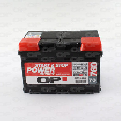 BATERIA OP HERMETIC AGM S&S 70AMP 760EN 278X175X190 DT E39