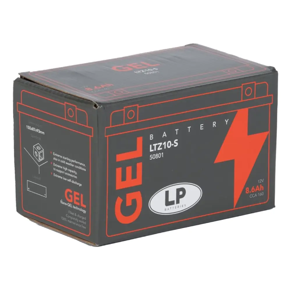 BATERIA LP  LTZ10-S 12V 8.6Ah 190A