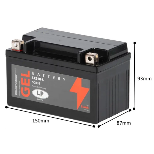 BATERIA LP  LTZ10-S 12V 8.6Ah 190A