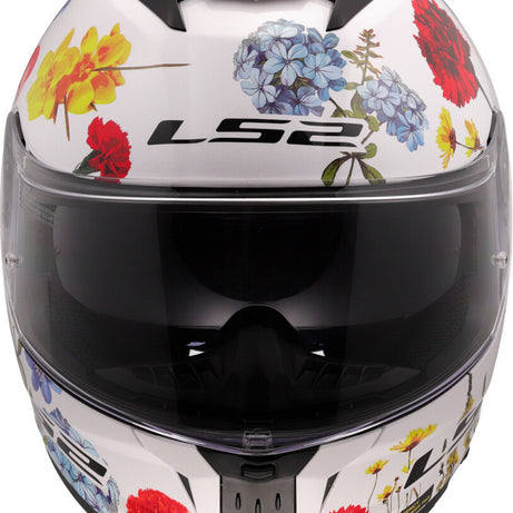 Capacete Integral LS2 FF808 Stream II Flowers Branco